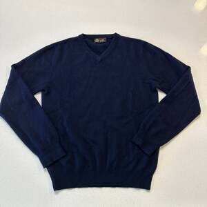 Sz S House of Scottland V-Neck Sweater Pullover 100% Cashmere